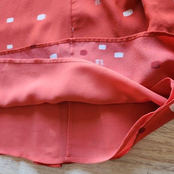 NWT Grey Jason Wu Silk Dash Tangerine Multi Mini Shift Dress Sleeveless Pocket - Picture 8 of 10